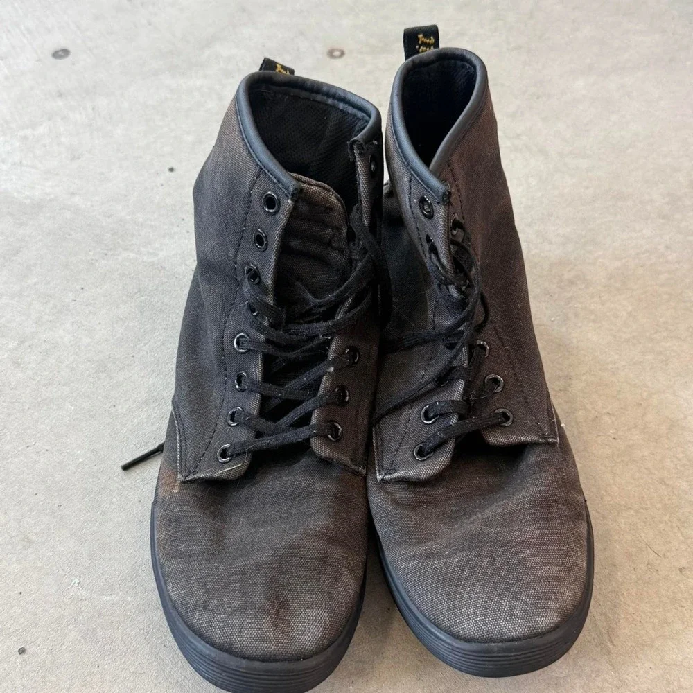 Dr. Martens black high top boots Size US 8 woman's